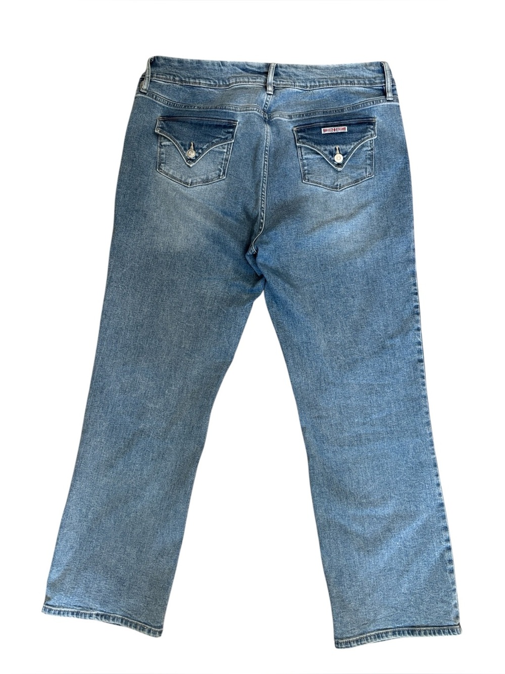 Hudson Straight Leg Blue Jeans Back Flap Pocket Y2K Size 16